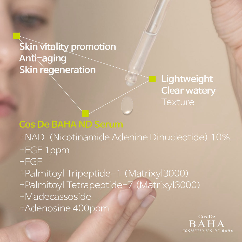 10% NAD+ & Matrixyl 3000 & EGF & FGF Serum for Face/Neck - Anti-Aging, Wrinkle Reduction, Soothing, Hydrating, 1 Fl Oz