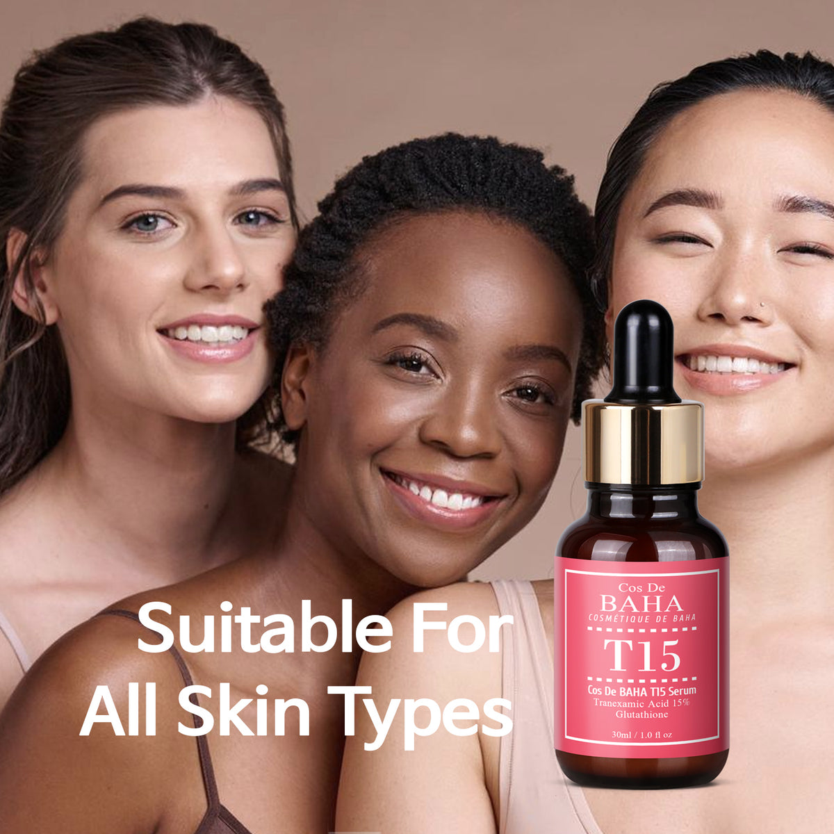 Tranexamic Acid 15% Serum for Face/Neck - Helps to Reduce the Look of Discoloration, Dark Spots, Uneven-Looking Tone, 1 Fl Oz