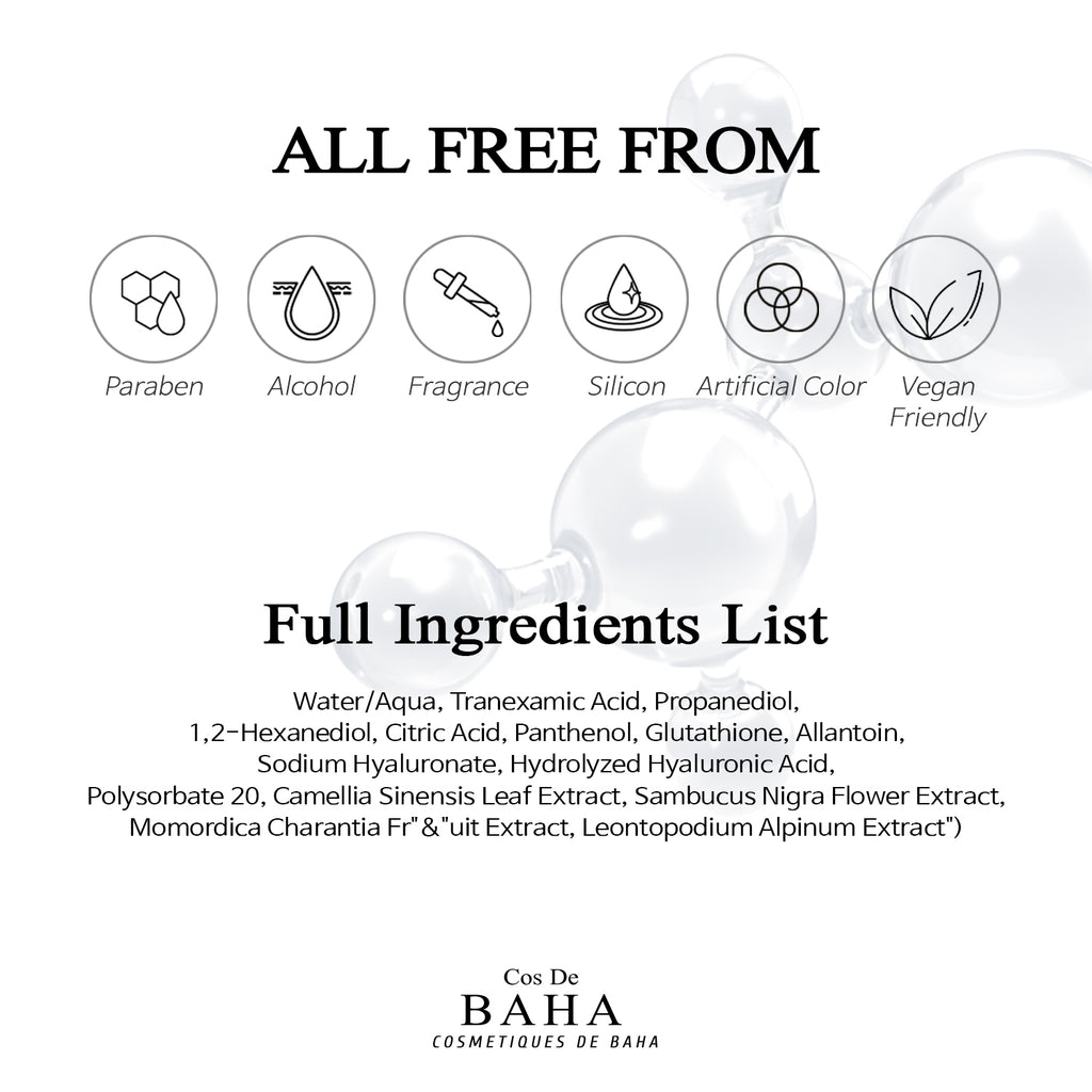 Tranexamic Acid 15% Serum for Face/Neck - Helps to Reduce the Look of Hyper-Pigmentation, Discoloration, Dark Spots, Remover Melasma, 1 Fl Oz