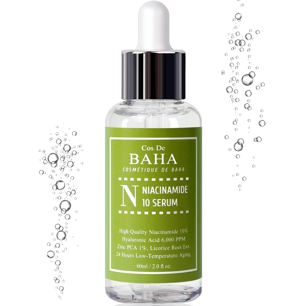 Niacinamide 10% + Zinc 1% Serum for Face - Pore Reducer + Uneven Skin Tone Treatment + Diminishes Acne Prone, Korean Skin Care, 1oz (30ml)