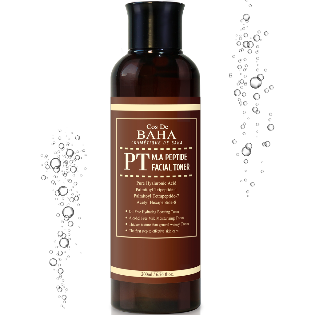 Peptide Complex Facial Toner with Matrixyl 3000 & Argireline for Face/Neck - Anti Aging & Deep Wrinkles, Heals and Repairs Skin, Instantly Ageless for Face, 6.76 Fl Oz (200ml)