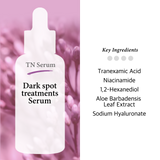 Tranexamic Acid 5% Serum with Niacinamide 5% for Face/Neck - Helps to Reduce the Look of Hyper-Pigmentation, Discoloration, Dark Spots, Remover Melasma, 2 Fl Oz
