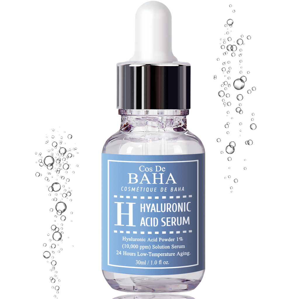 Pure Hyaluronic Acid 1% Powder Serum for Face 10,000ppm - Anti Aging + Fine Line + Intense Hydration + facial moisturizer + Visibly Plumped Skin 1Fl Oz (30ml/60ml)