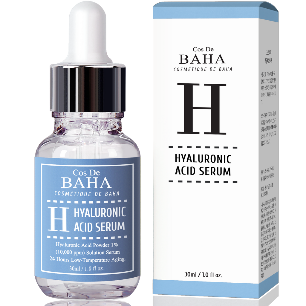 Pure Hyaluronic Acid 1% Powder Serum for Face 10,000ppm - Anti Aging + Fine Line + Intense Hydration + facial moisturizer + Visibly Plumped Skin 1Fl Oz (30ml/60ml)