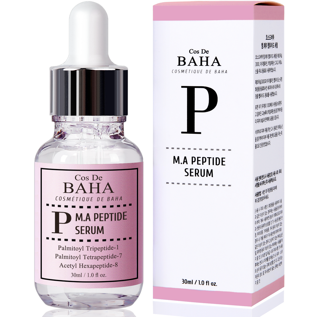 Peptide Complex Facial Serum with Matrixyl 3000 & Argireline - Anti Aging & Wrinkles - Heals and Repairs Skin + Instantly Ageless for Face + Gluten Free, 1oz (30ml)