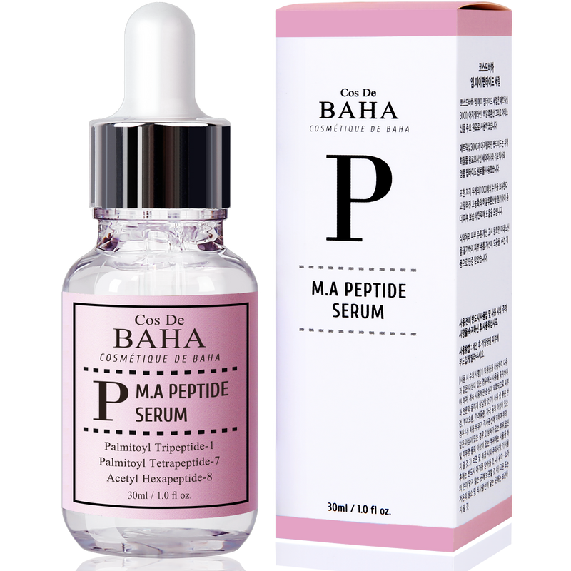 Peptide Complex Facial Serum with Matrixyl 3000 & Argireline - Anti Aging & Wrinkles - Heals and Repairs Skin + Instantly Ageless for Face + Gluten Free, 1oz (30ml)