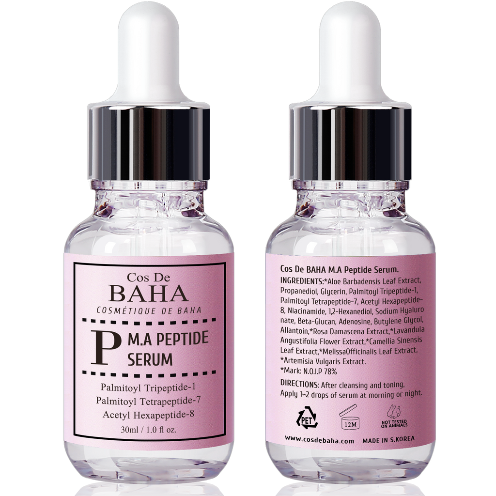 Peptide Complex Facial Serum with Matrixyl 3000 & Argireline - Anti Aging & Wrinkles - Heals and Repairs Skin + Instantly Ageless for Face + Gluten Free, 1oz (30ml)