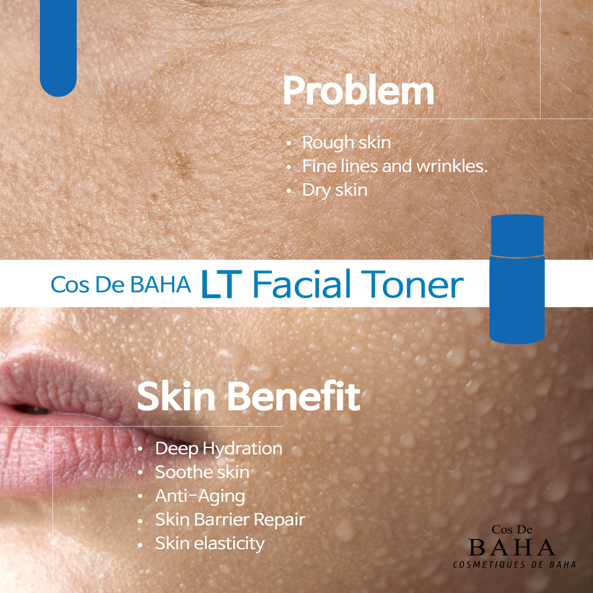Low Molecular Hyaluronic Acid Toner for Face - Anti Aging + Fine Line + Intense Hydration + facial moisturizer + Visibly Plumped Skin 16.9 Fl Oz (500ml)