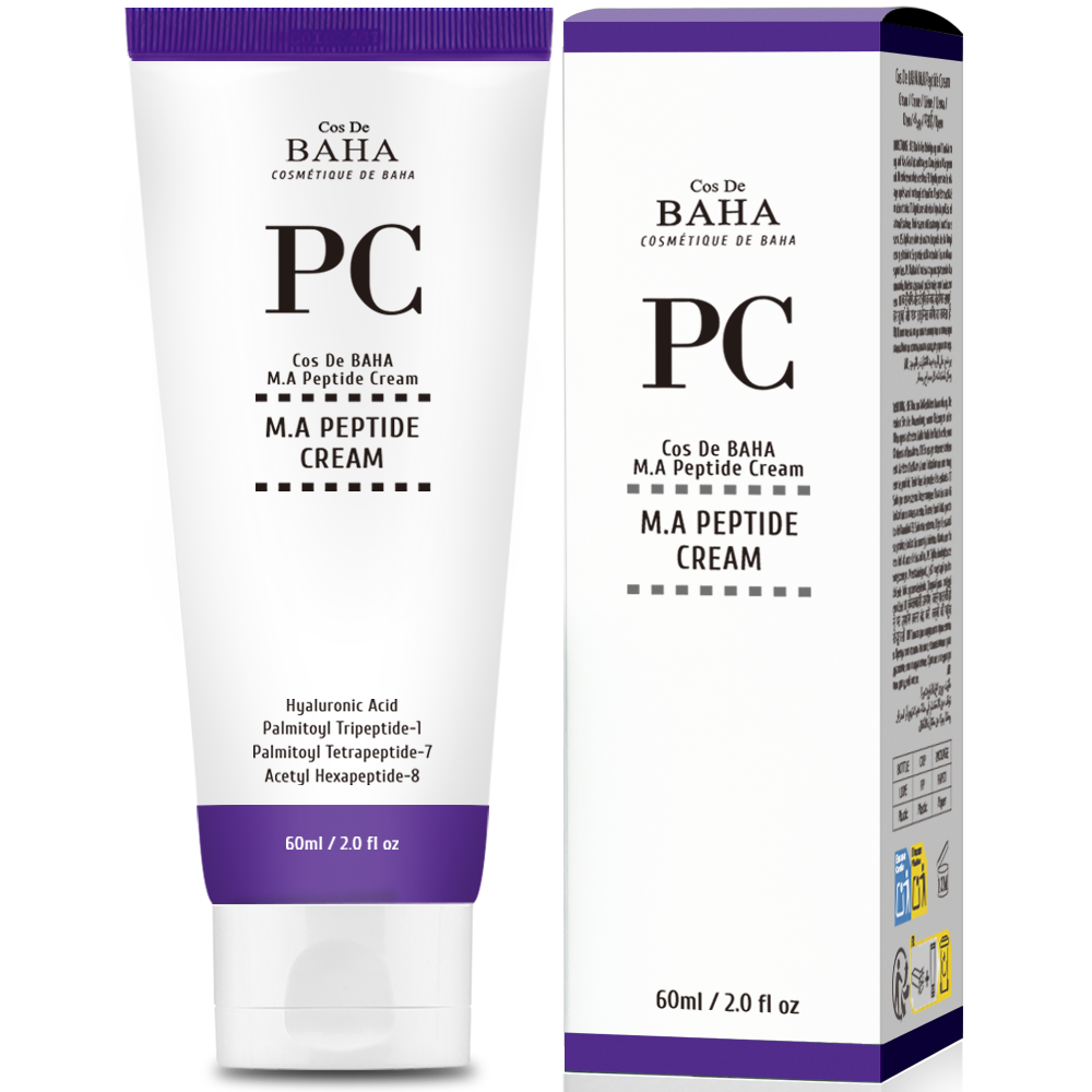 Peptide Complex Facial Cream with Matrixyl 3000 & Argireline - Anti-Aging & Wrinkles, Smooth-Looking & Revitalized Skin + Optimal Skin Health for Face + Alcohol Free 2 Fl OZ (60ml)