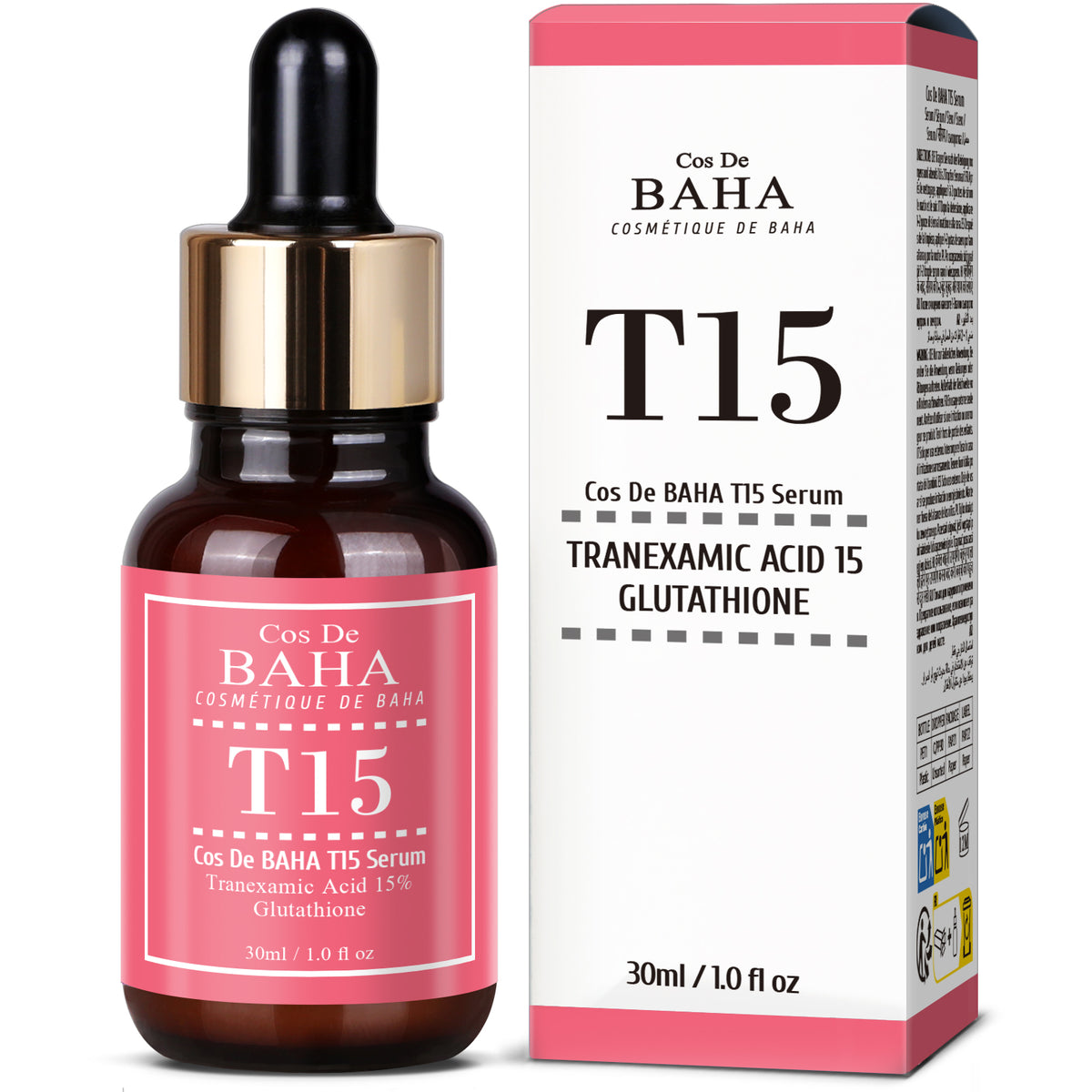 Tranexamic Acid 15% Serum for Face/Neck - Helps to Reduce the Look of Discoloration, Dark Spots, Uneven-Looking Tone, 1 Fl Oz