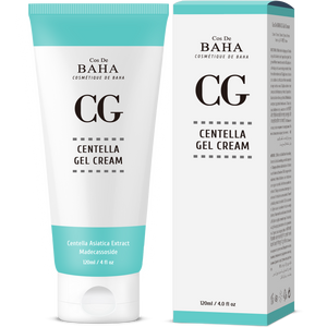Cos De BAHA Centella Asiatica Soothing Calming Cream for Face/Neck - Cica Facial Gel Cream Lightweight Hydrate Boost Smooth, Daily Face Moisturizer, Silicone-Free, Fragrance-Free, Lotion, 4 Fl Oz