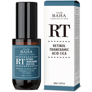 Retinol & Tranexamic Acid Radiance Boost Facial Serum: Enhanced Skin Texture and Tone, with Hydrating Aloe & Nourishing Botanicals, 1 Fl Oz (30ml)