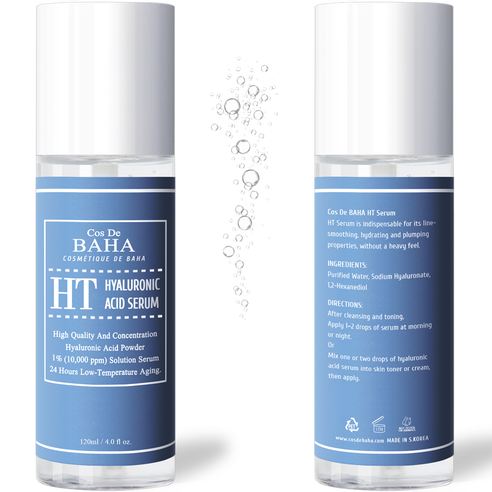 Pure Hyaluronic Acid 1% Powder Solution Serum 10000ppm - Intense Hydration + Visibly Plumped Skin