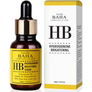 2% Hydroquinone + Arbutin + Niacinamide 4% Serum - Dark Spot Corrector Remover + Melasma Treatment Fade Gel + hyperpigmentation, 30ml