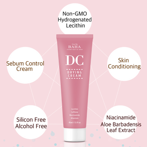 Drying Cream for Face Sebum Control Oily Skin with Hydrogenated Lecithin + Niacinamide 5% - Silicon Free, Alcohol Free, Non-GMO, Facial Skin Conditioning, 1.5 Fl Oz
