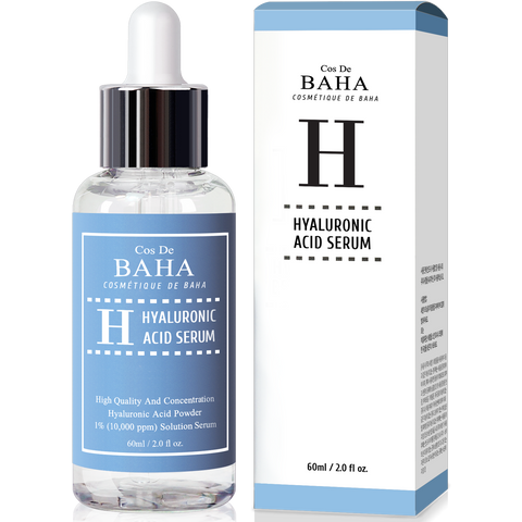 Pure Hyaluronic Acid 1% Powder Solution Serum 10000ppm - Intense Hydration + Visibly Plumped Skin