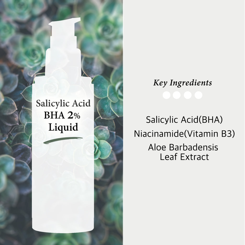 Salicylic Acid Exfoliant Facial Liquid with Niacinamide - BHA for Peel, Acne Spot Treatment + Redness Relief + Pore Minimizer + Pore Cleaner + Alcohol Free, 4oz (120ml)
