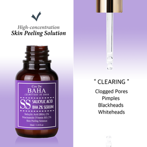 only Salicylic Acid 2% Exfoliant Facial Serum with Niacinamide - BHA for Peel, Acne Spot Treatment, Pore Cleaner, Pore Refining, Resurfacing, + Alcohol Free, 1 Fl Oz (30ml)