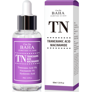 Tranexamic Acid 5% Serum with Niacinamide 5% for Face/Neck - Helps to Reduce the Look of Hyper-Pigmentation, Discoloration, Dark Spots, Remover Melasma, 2 Fl Oz