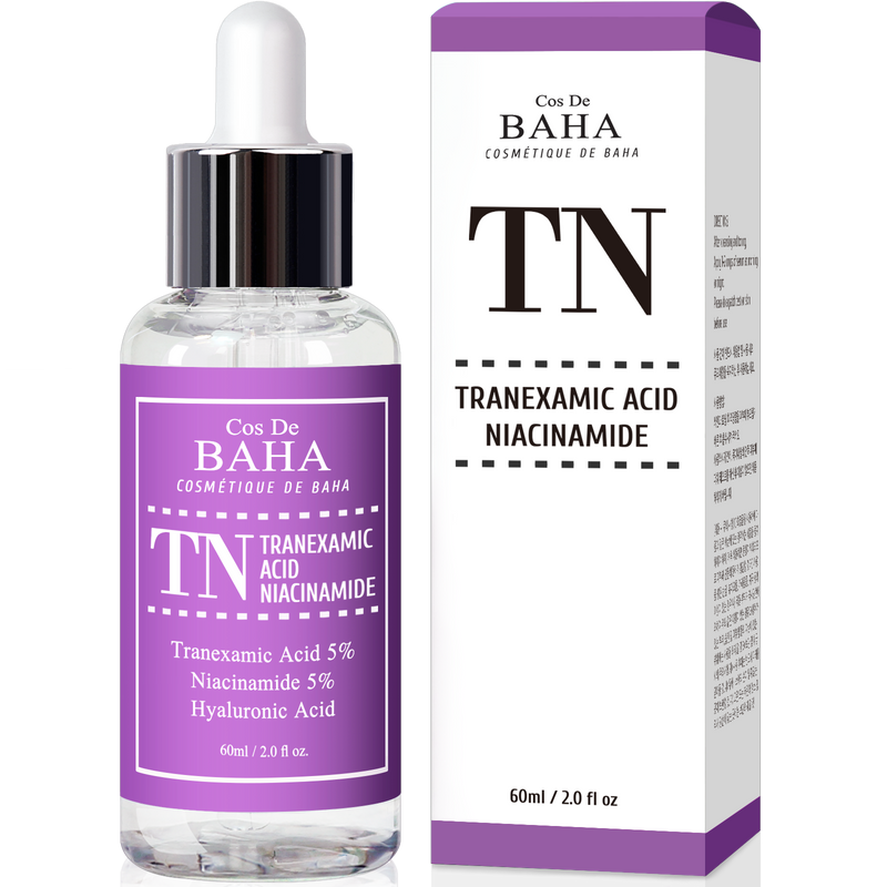 Tranexamic Acid 5% Serum with Niacinamide 5% for Face/Neck - Helps to Reduce the Look of Hyper-Pigmentation, Discoloration, Dark Spots, Remover Melasma, 2 Fl Oz