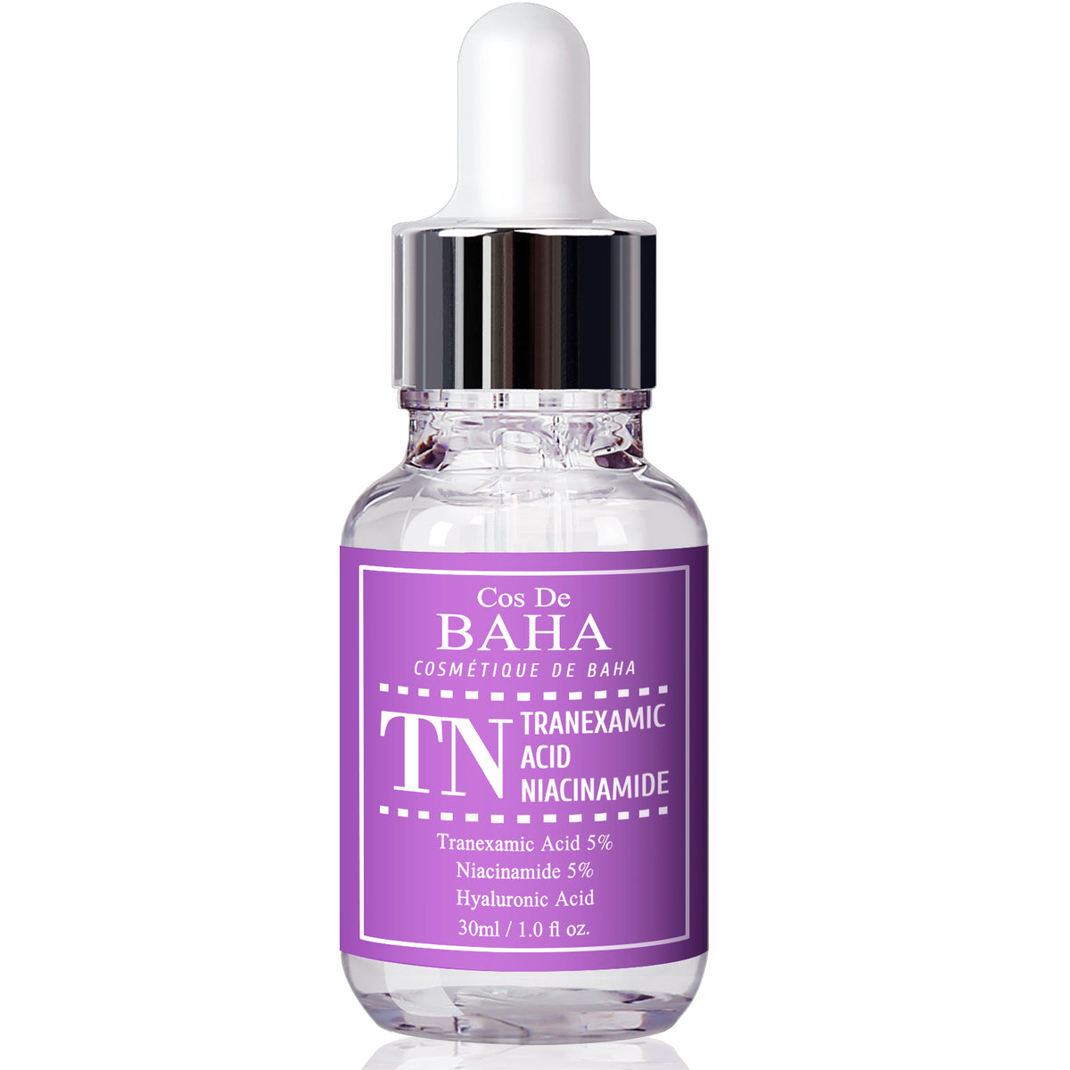 Tranexamic Acid 5% Serum with Niacinamide 5% for Face/Neck - Helps Reduce the Look of Dark Spots, Discoloration, Uneven Tone, 1 Fl Oz