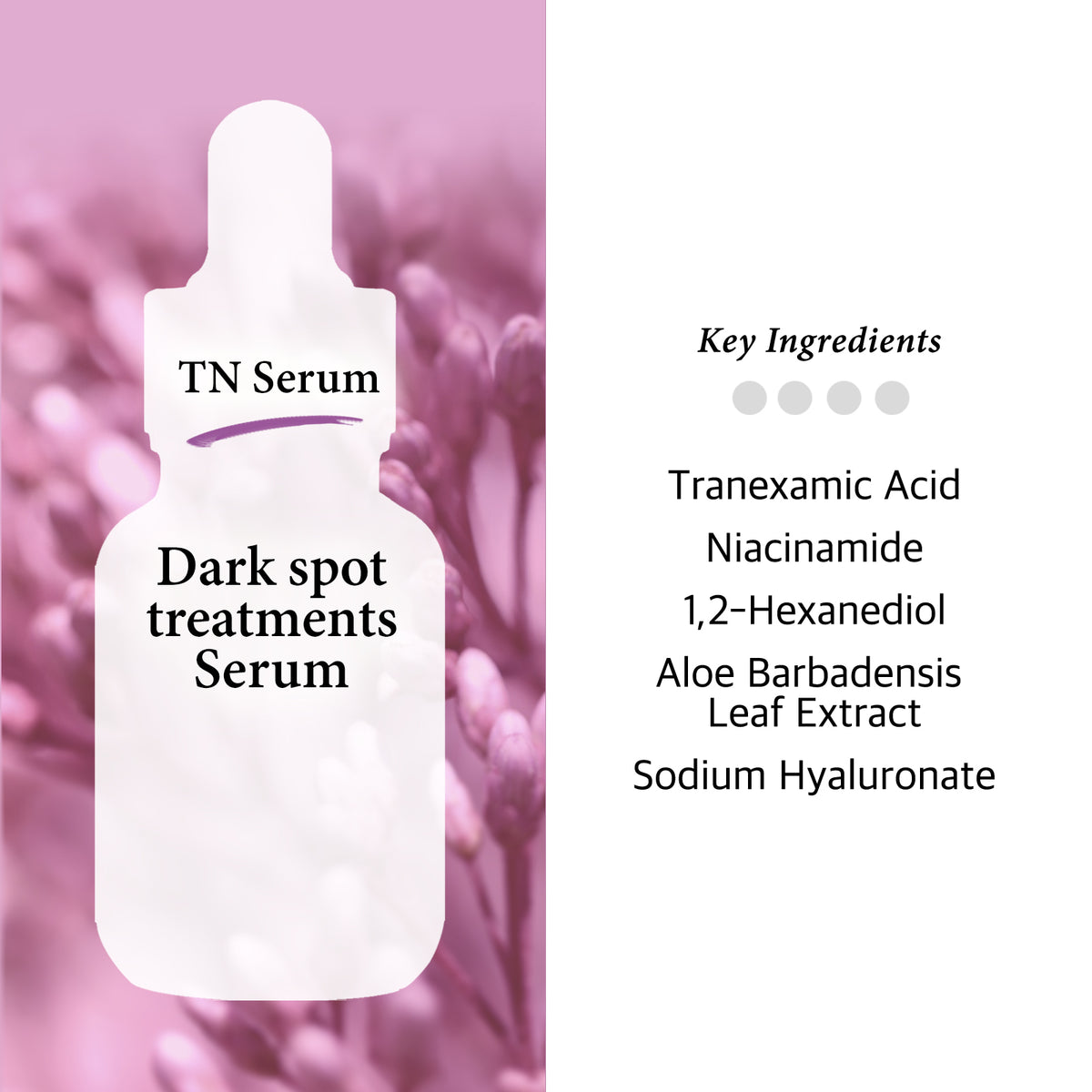 Tranexamic Acid 5% Serum with Niacinamide 5% for Face/Neck - Helps Reduce the Look of Dark Spots, Discoloration, Uneven Tone, 1 Fl Oz