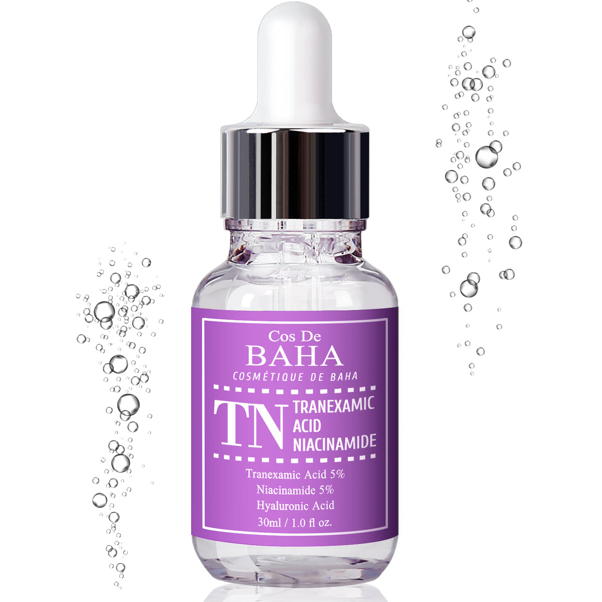 Tranexamic Acid 5% Serum with Niacinamide 5% for Face/Neck - Helps Reduce the Look of Dark Spots, Discoloration, Uneven Tone, 1 Fl Oz