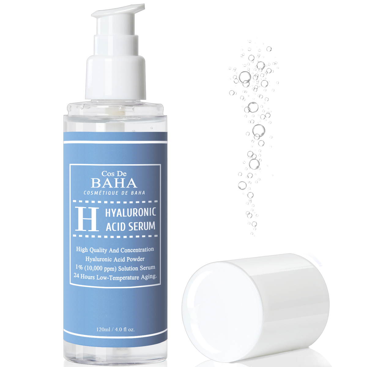 Pure Hyaluronic Acid 1% Powder Solution Serum 10000ppm - Intense Hydration + Visibly Plumped Skin