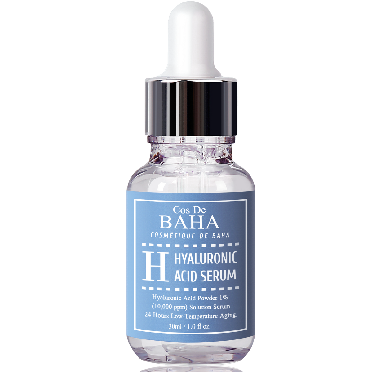 Pure Hyaluronic Acid 1% Powder Solution Serum 10000ppm - Intense Hydration + Visibly Plumped Skin