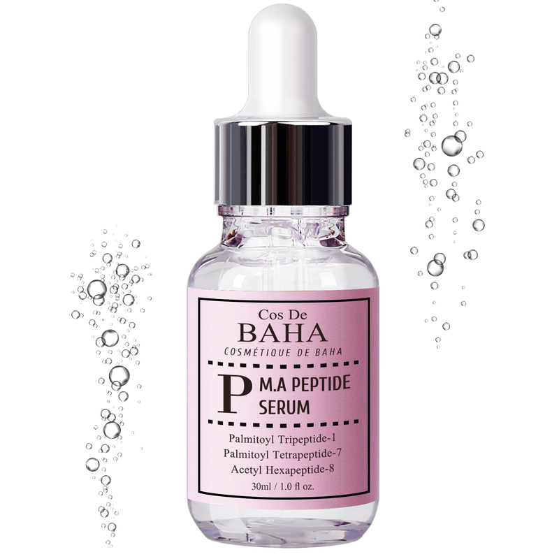 Peptide Complex Facial Serum with Matrixyl 3000 & Argireline - Anti Aging & Wrinkles - Heals and Repairs Skin + Instantly Ageless for Face + Gluten Free, 1oz (30ml)